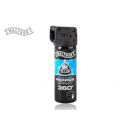 Gaz pieprzowy Walther Pro Secur, spray punktowy, 10% PV, 360, UV, 47 ml 